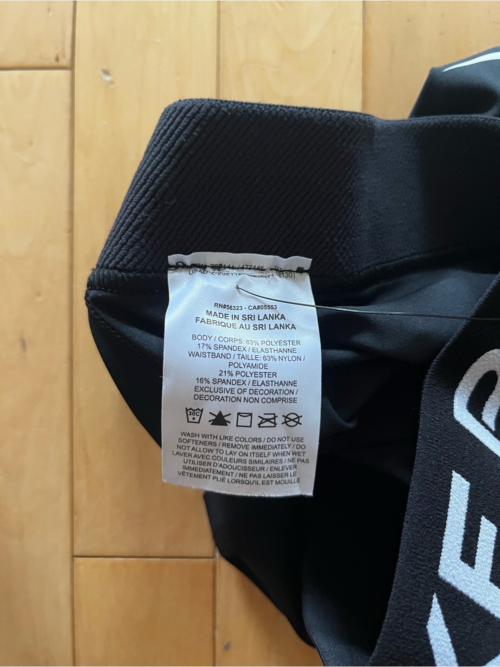 Nike Pro Black Women's Bike Shorts with White Logo - Picture 6 of 6